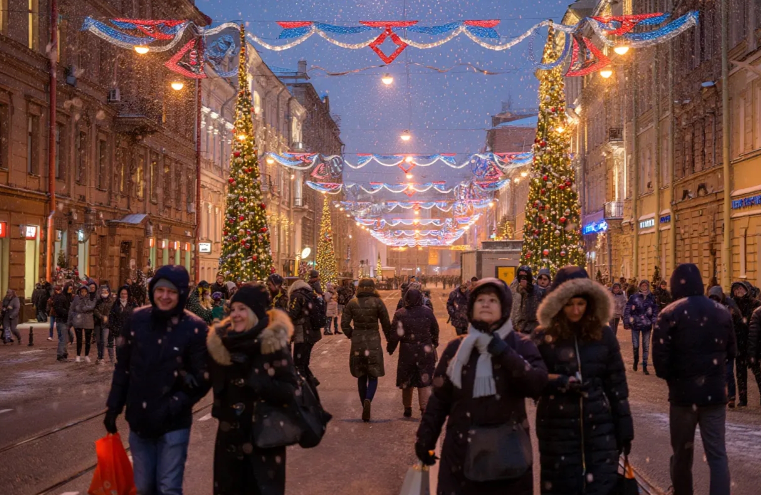 Санкт-Петербург в январе